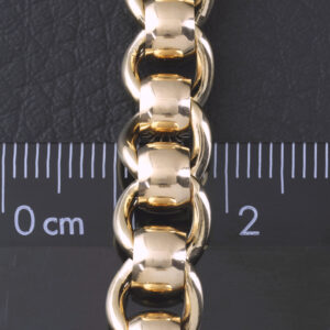 9ct Rose Gold Rollerball Bracelet 8.5&#8243; 8.5mm