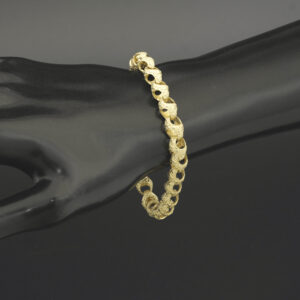 9ct Yellow Gold Acorn Bracelet 7.5&#8243; 7.5mm