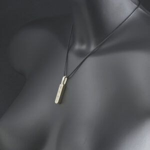 9ct Yellow Gold Diamond Ingot Pendant