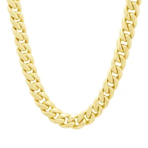 10ct Yellow Gold Curb Chain 28&#8221; 10.5mm