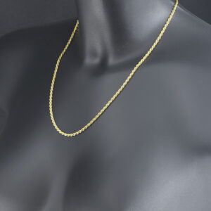 18ct Yellow Gold Rope Chain 19.5&#8243; 2.5mm