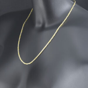 18ct Yellow &#038; White Gold King Chain 21.5&#8243; 2.5mm