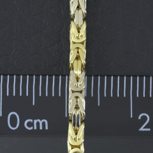18ct Yellow &#038; White Gold King Chain 21.5&#8243; 2.5mm