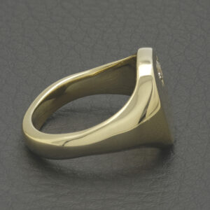 9ct Yellow Gold 0.10ct Diamond Signet Ring