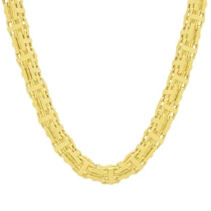 9ct Yellow Gold Cage Chain 30″ 7.5mm