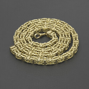 9ct Yellow Gold Cage Chain 30&#8243; 7.5mm