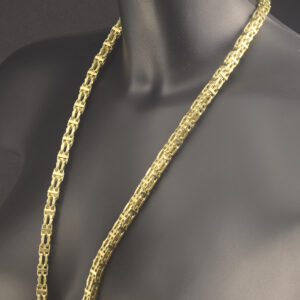 9ct Yellow Gold Cage Chain 30&#8243; 7.5mm