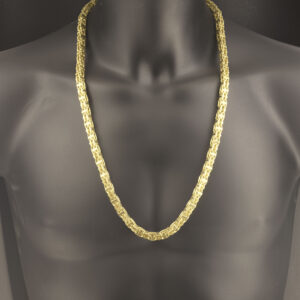 9ct Yellow Gold Cage Chain 30&#8243; 7.5mm