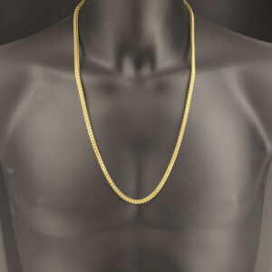 9ct Yellow Gold Franco Chain 27.5&#8243; 4mm