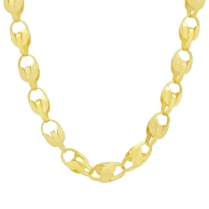 9ct Yellow Gold Tulip Chain 24&#8243; 10.5mm