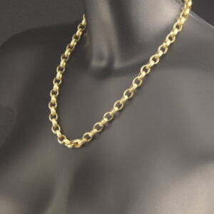 9ct Yellow Gold Belcher Chain 21&#8243; 9mm