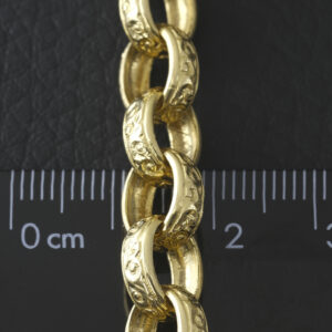 9ct Yellow Gold Belcher Chain 21&#8243; 9mm