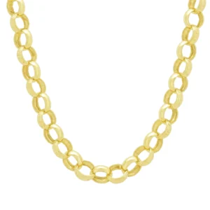 9ct Yellow Gold Belcher Chain 26″ 11mm