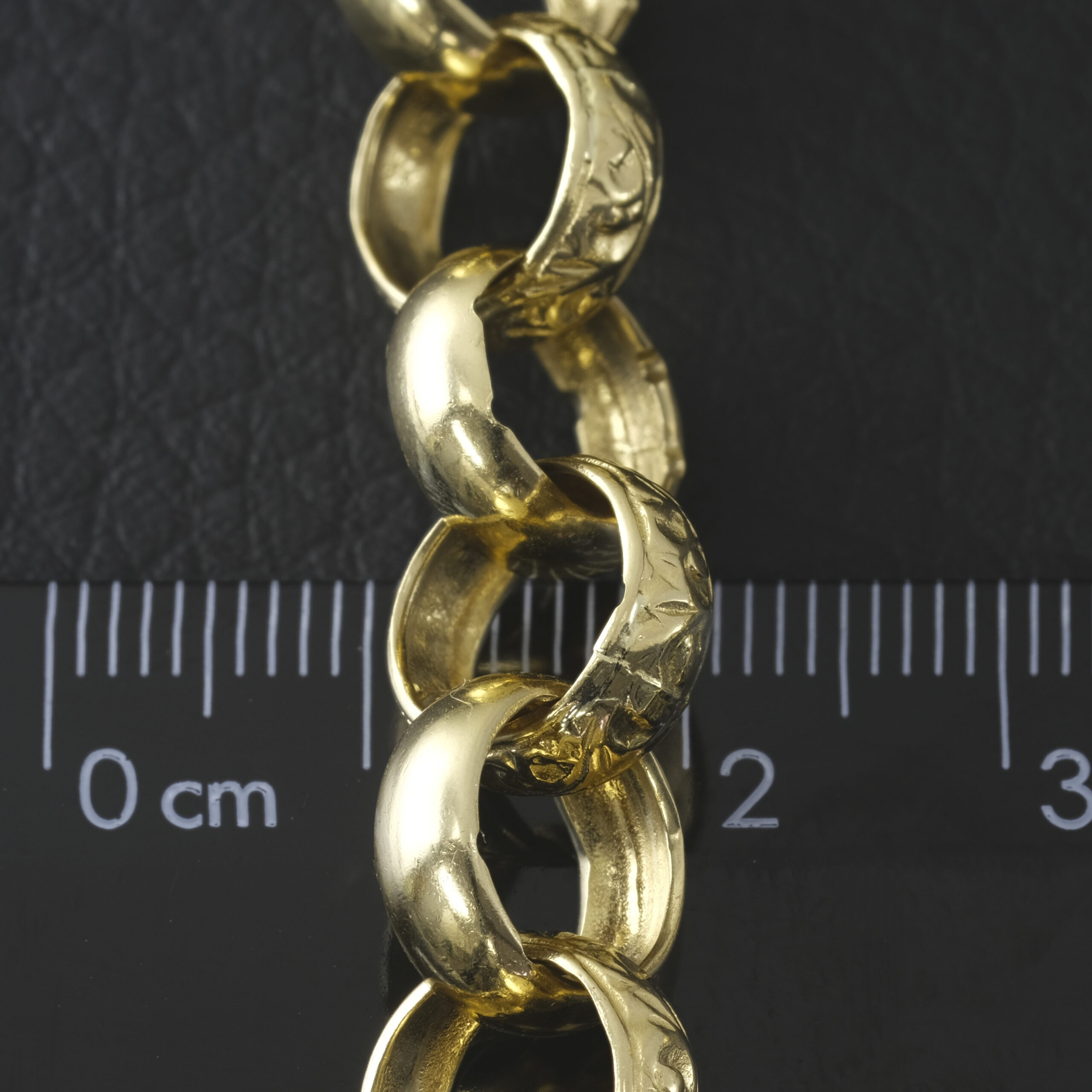 9ct Yellow Gold Belcher Chain 26" 11mm - Image 3