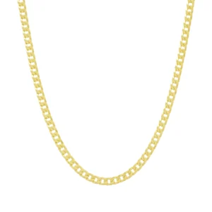 9ct Yellow Gold Curb Chain 19.5″ 4mm