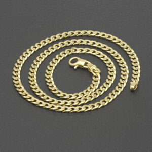 9ct Yellow Gold Curb Chain 19.5&#8243; 4mm