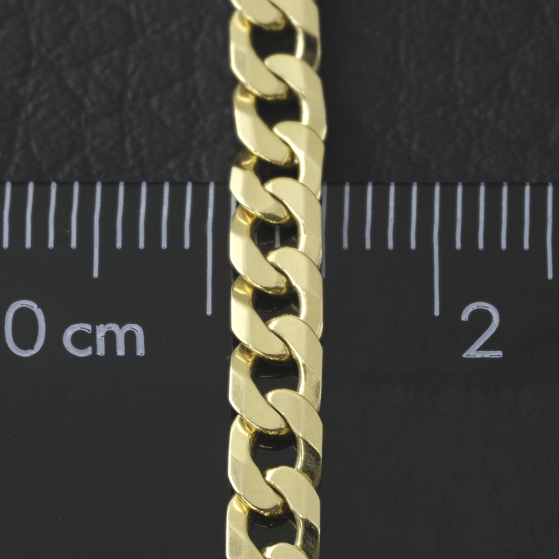 9ct Yellow Gold Curb Chain 19.5" 4mm - Image 2