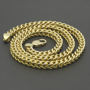 9ct Yellow Gold Franco Chain 24.5&#8243; 6.5mm