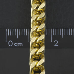 9ct Yellow Gold Franco Chain 24.5&#8243; 6.5mm