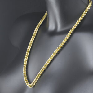 9ct Yellow Gold Franco Chain 24.5&#8243; 6.5mm