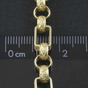 9ct Yellow Gold Gypsy Link Chain 22″ 6.5mm