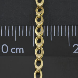 9ct Yellow Gold Ruby &#038; Diamond Necklace 18&#8243; 2.5mm