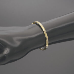18ct Yellow & White Gold Children’s Twist Bangle