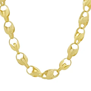 9ct Yellow Gold Tulip Chain 25.5&#8243; 10.5mm