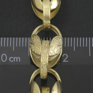 9ct Yellow Gold Tulip Chain 25.5&#8243; 10.5mm