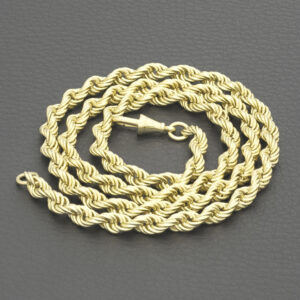 9ct Yellow Gold Rope Chain 24&#8243; 5.5mm