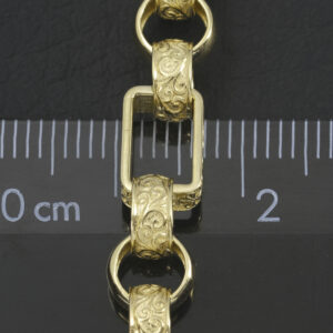 9ct Yellow Gold Gypsy Link Chain 20&#8243; 6.5mm