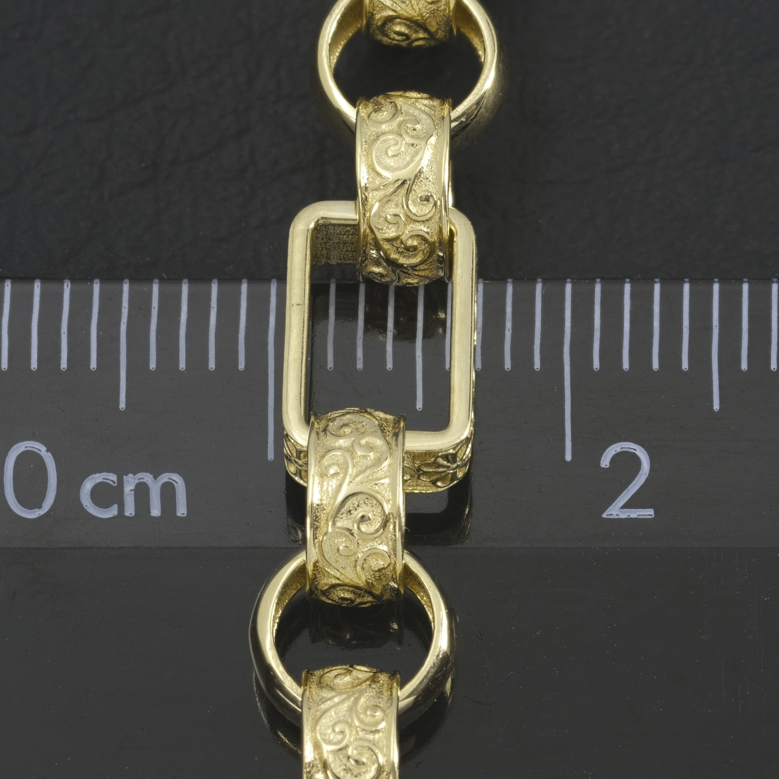 9ct Yellow Gold Gypsy Link Chain 20" 6.5mm - Image 4