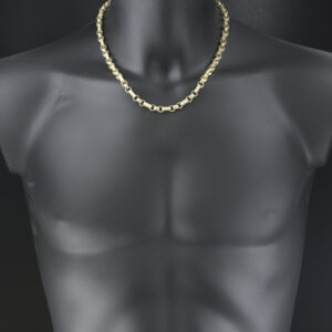 9ct Yellow Gold Gypsy Link Chain 20&#8243; 6.5mm