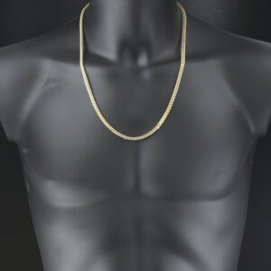 9ct Yellow Gold Franco Chain 24.5&#8243; 4.5mm