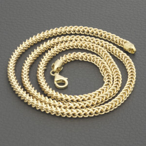 9ct Yellow Gold Franco Chain 24.5&#8243; 4.5mm
