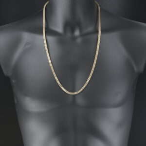 9ct Rose Gold Franco Chain 27.5&#8243; 4mm