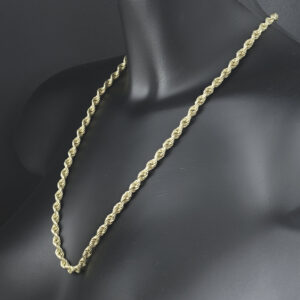9ct Yellow Gold Rope Chain 24&#8243; 5.5mm