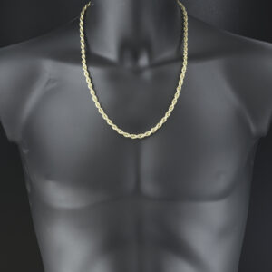 9ct Yellow Gold Rope Chain 24&#8243; 5.5mm