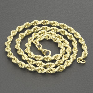 9ct Yellow Gold Rope Chain 24&#8243; 5.5mm
