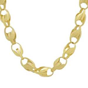 9ct Yellow Gold Tulip Chain 26″ 10.5mm