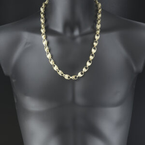 9ct Yellow Gold Tulip Chain 26&#8243; 10.5mm