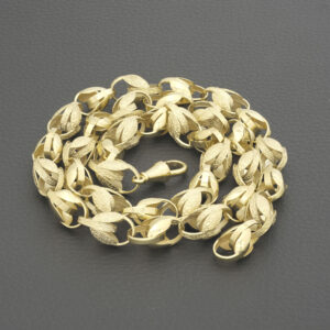 9ct Yellow Gold Tulip Chain 26&#8243; 10.5mm