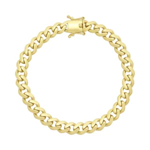 9ct Yellow Gold Cuban Bracelet 8&#8221; 7.5mm