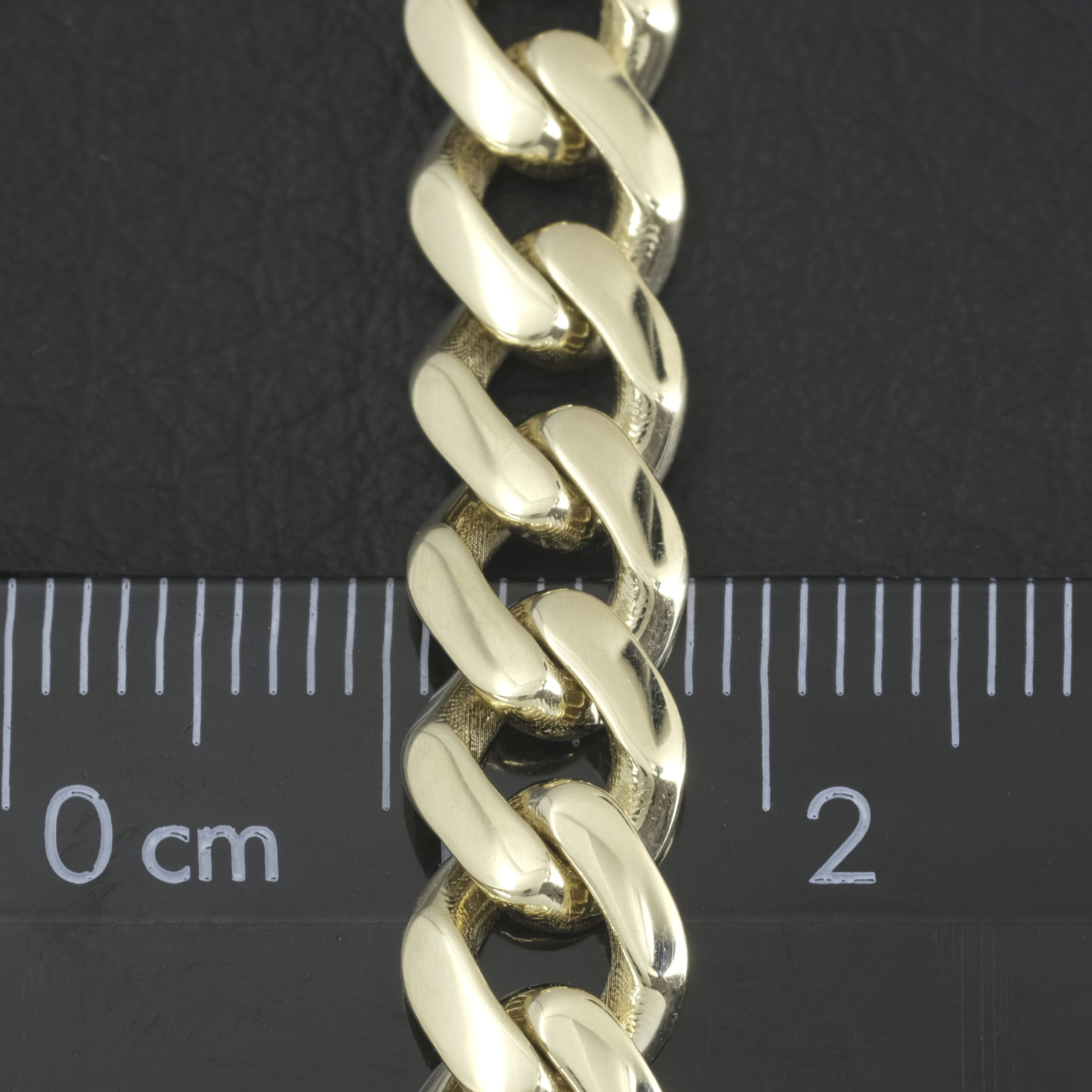 9ct Yellow Gold Cuban Bracelet 8'' 7.5mm - Image 2