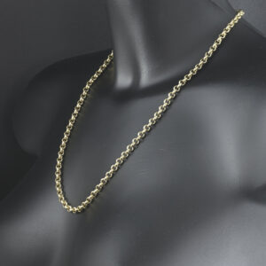 9ct Yellow Gold Belcher Chain 22&#8243; 5mm