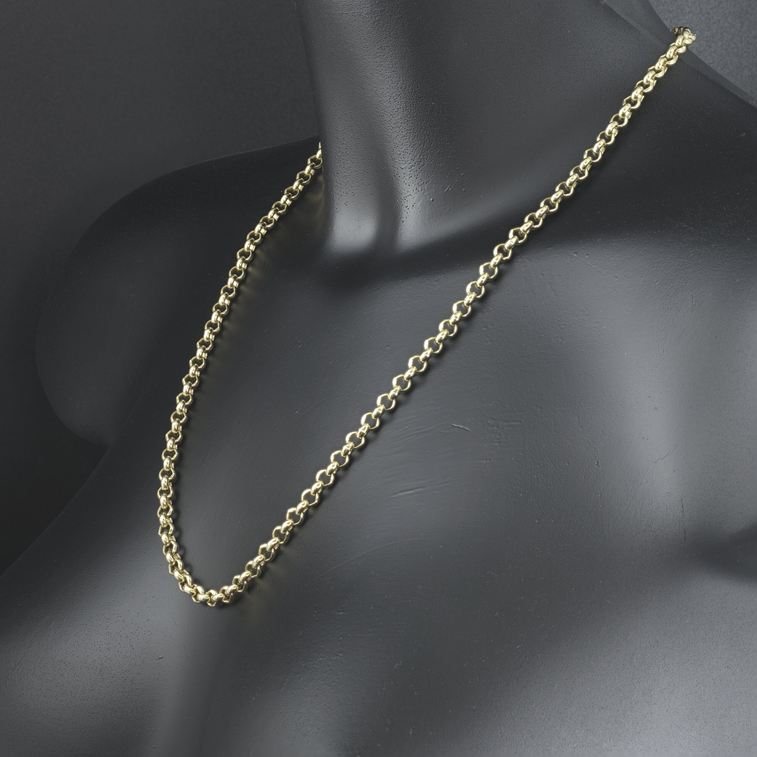 9ct Yellow Gold Belcher Chain 22" 5mm - Image 4