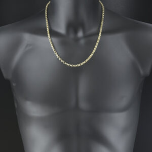 9ct Yellow Gold Belcher Chain 22&#8243; 5mm