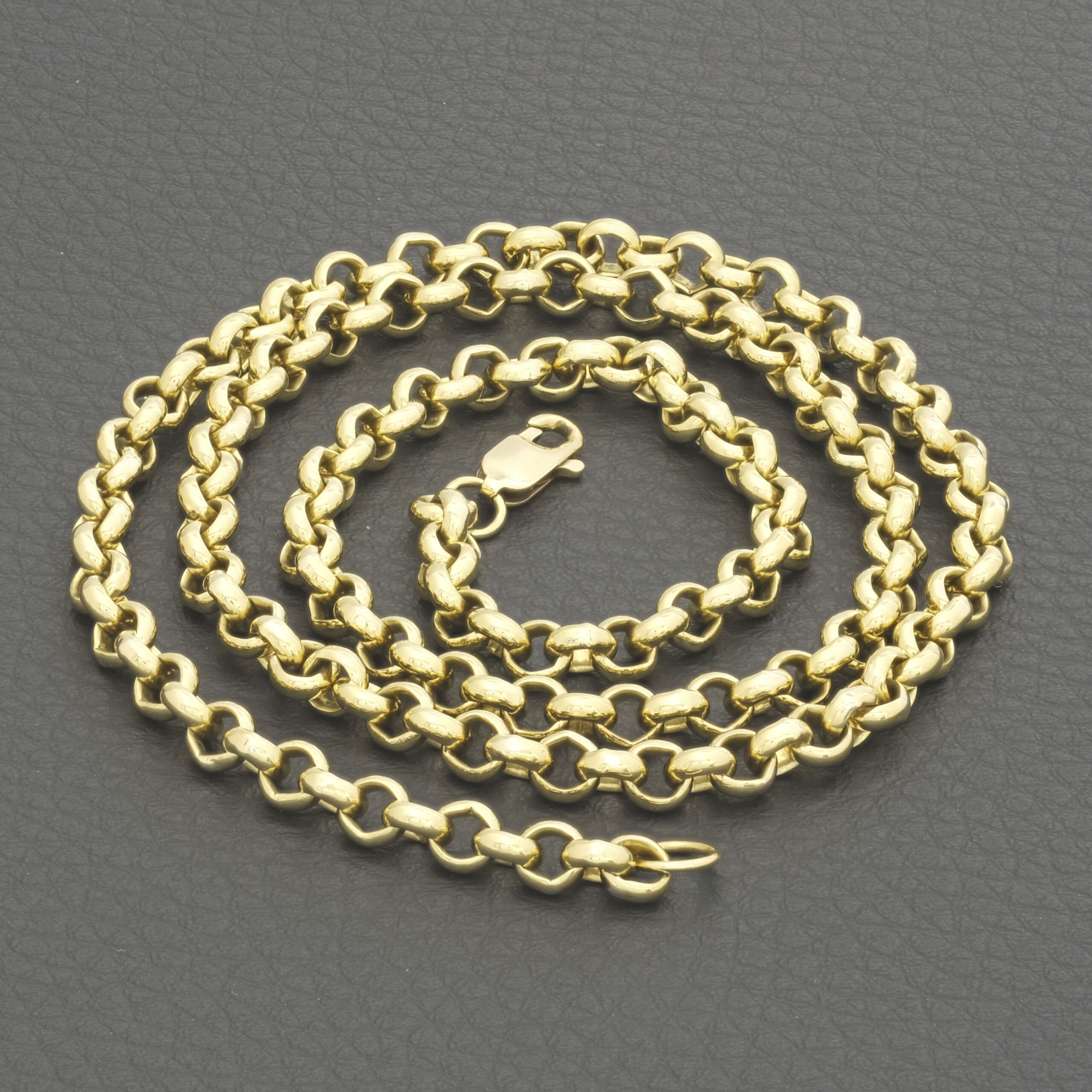 9ct Yellow Gold Belcher Chain 22" 5mm - Image 2