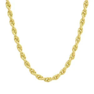 9ct Yellow Gold Rope Chain 22.5″ 5.5mm