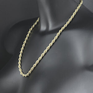 9ct Yellow Gold Rope Chain 22.5&#8243; 5.5mm